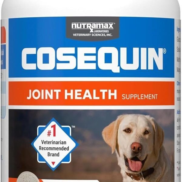 Nutramax Laboratories Cosequin Maximum Strength Joint Health Supplement for Dogs - With Glucosamine, Chondroitin, and MSM, 132 Chewable Tablets