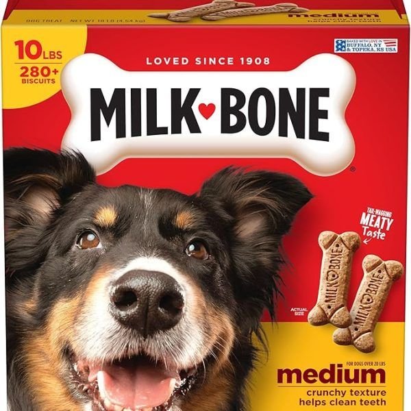 Milk-Bone Original Biscuits, Medium Dog Treats, 10 Pound Box